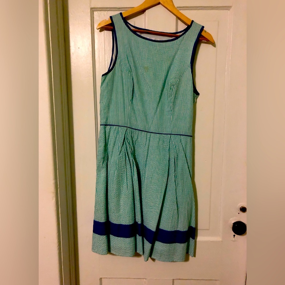 Jessica Simpson seersucker summer fun dress fully lined
